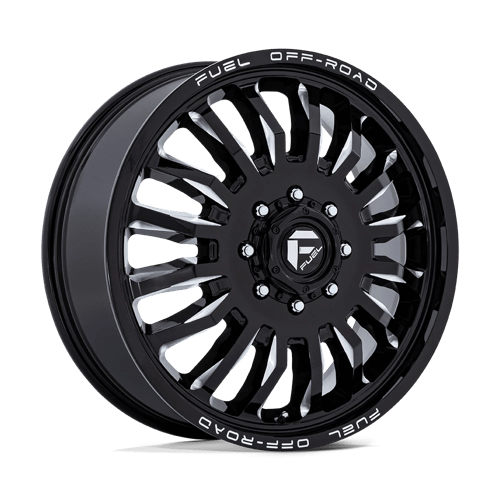 FUEL 1PC D868 ARC DUALLY 20X8.25 104 8X165.1 GLOSS BLACK MILLED