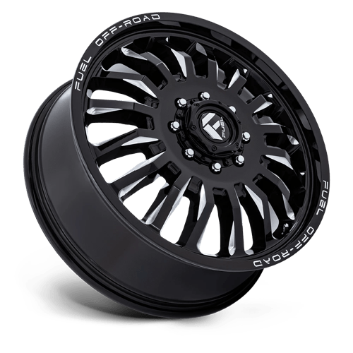 FUEL 1PC D868 ARC DUALLY 22X8.25 -240 8X165.1 GLOSS BLACK MILLED