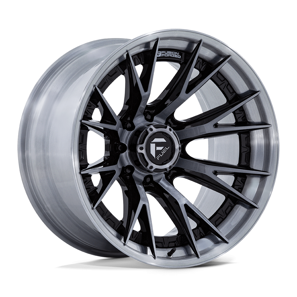 FUEL 1PC FC402 CATALYST 20x10 -18 8x180 GLOSS BLACK BRUSHED DARK TINT
