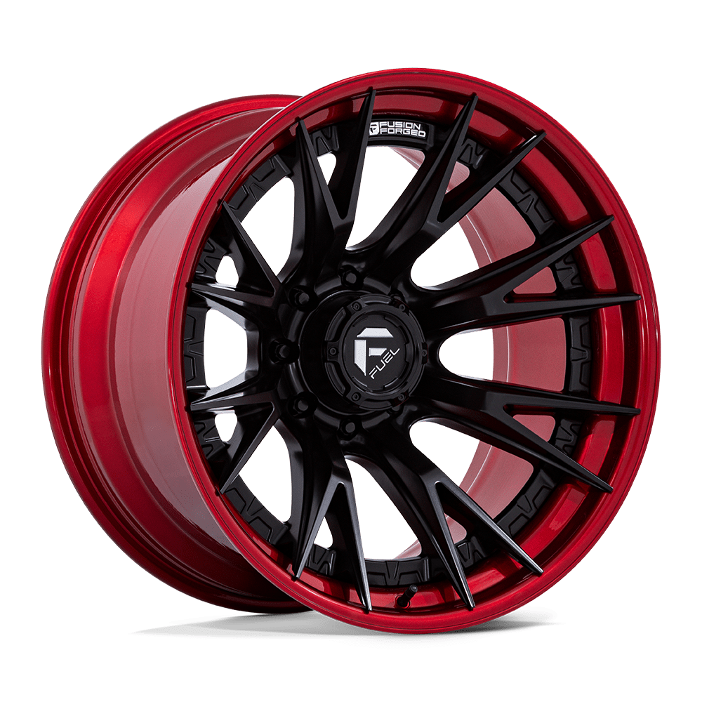 FUEL 1PC FC402 CATALYST 20x10 -18 8x180 MATTE BLACK W/ CANDY RED LIP