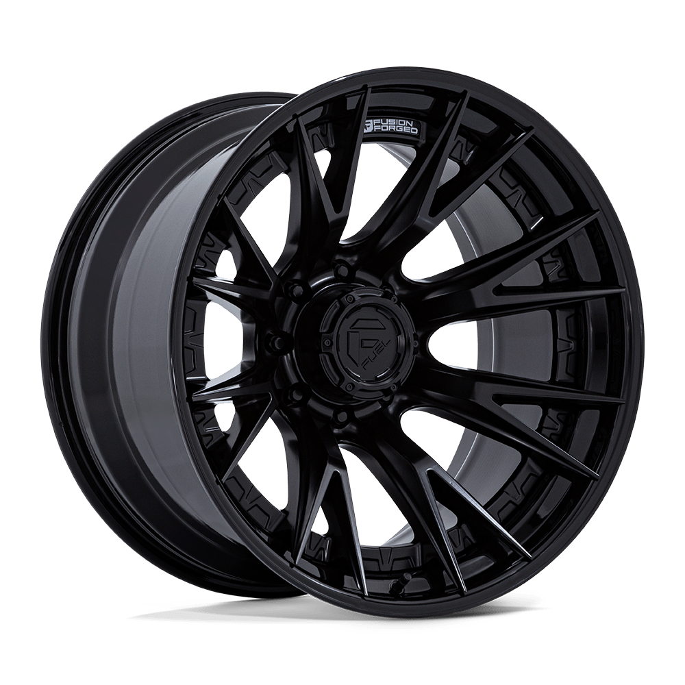 FUEL 1PC FC402 CATALYST 24x12 -44 8x170 MATTE BLACK W/ GLOSS BLACK LIP