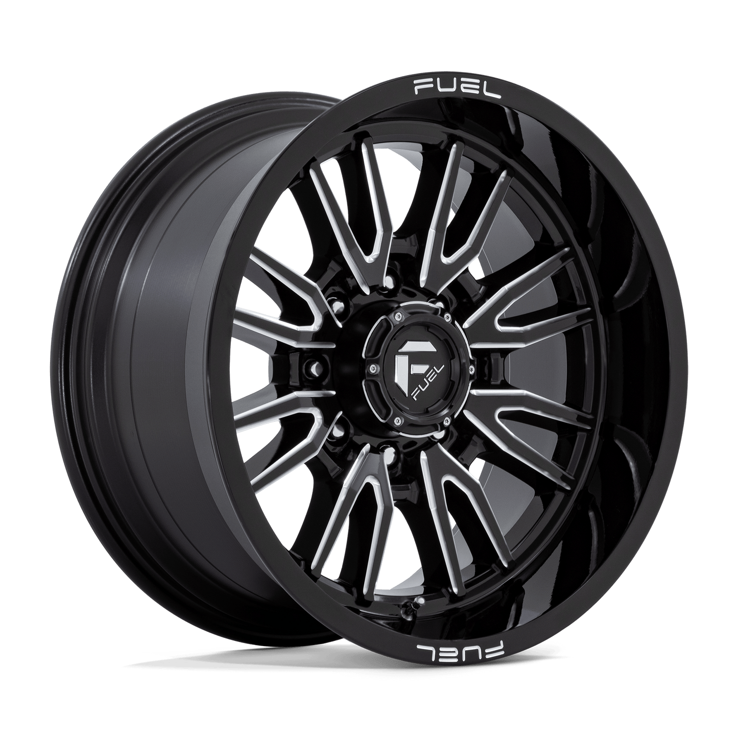 FUEL 1PC D761 CLASH 20X10 -18 8X170/8X6.7 GLOSS BLACK MILLED