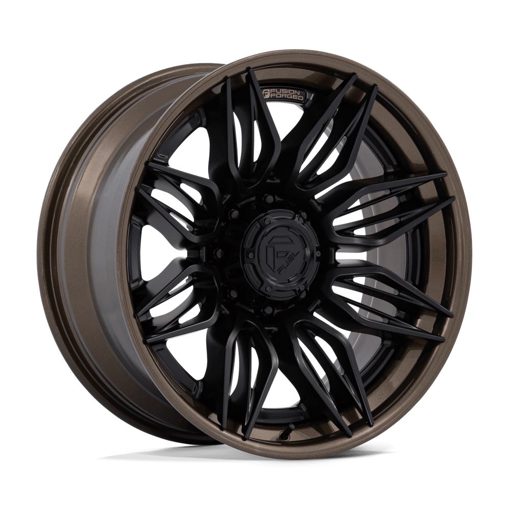 Fuel 1Pc FC404 MUTINY - 22x10 0mm 8x170 MATTE BLACK W GLOSS BRONZE LIP Wheel | FC404MZ22108700