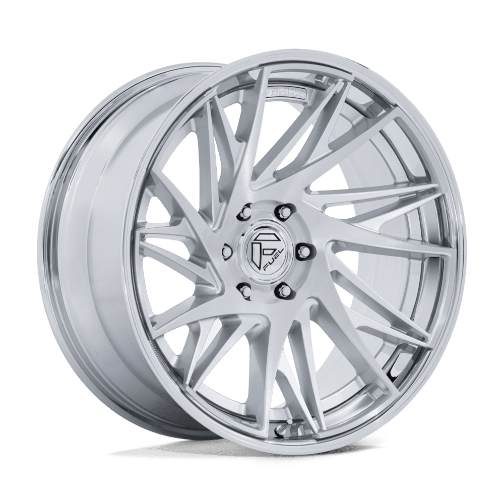 Fuel 1Pc FC405 DYNAMO - 24x10 0mm 6x139.7 GLOSS SILVER BRUSHED W/ CHR-LP Wheel | FC405RP24106800