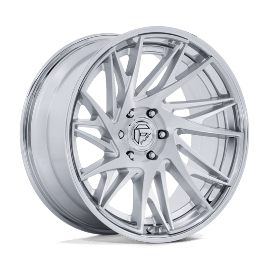 Fuel 1Pc FC405 DYNAMO - 24x10 0mm 6x139.7 GLOSS SILVER BRUSHED W/ CHR-LP Wheel | FC405RP24106800