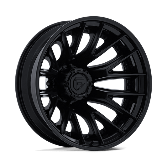 Fuel 1Pc D406 CATALYST DUALLY - 24x8.25 -202mm 8x200 MATTE BLACK W/ GLOSS BLACK LIP Wheel | D40624829235