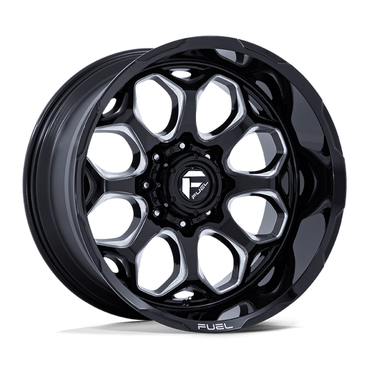 Fuel 1Pc FC862 SCEPTER - 20x9 1mm 8x170 GLOSS BLACK MILLED Wheel | FC862BE20908701