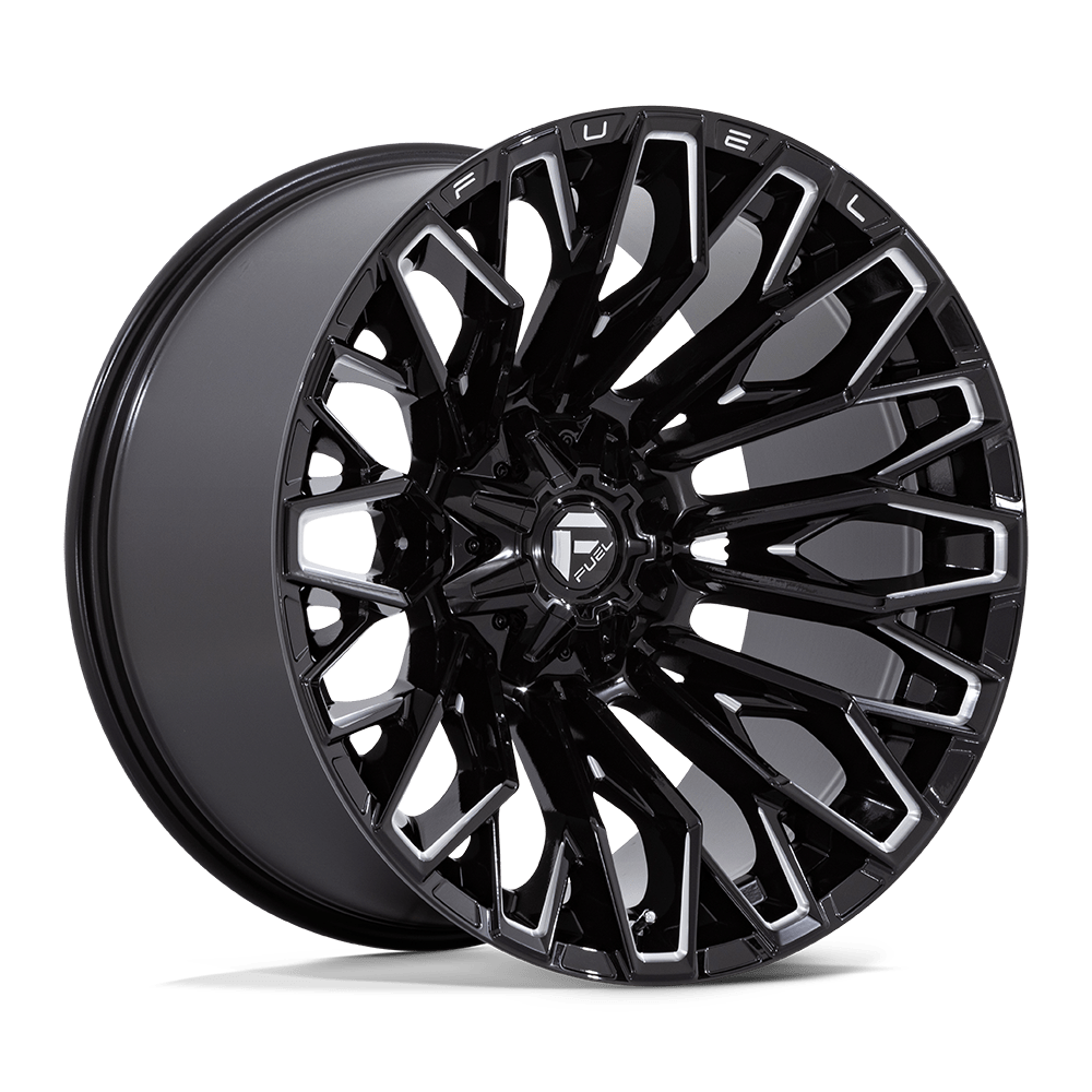 Fuel 1Pc FC865 STRIKE - 22x12 -44mm 8x170 GLOSS BLACK MILLED Wheel | FC865BE22128744N
