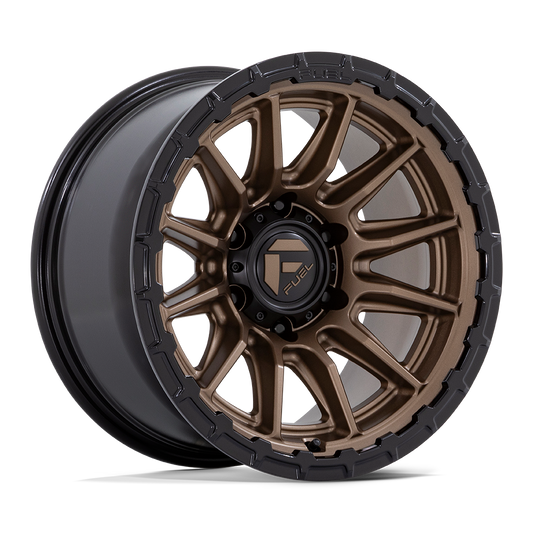 Fuel 1Pc FC866 PISTON - 20x10 -18mm 5x127 MATTE BRONZE W/ GLOSS BLACK LI Wheel | FC866ZB20105018N