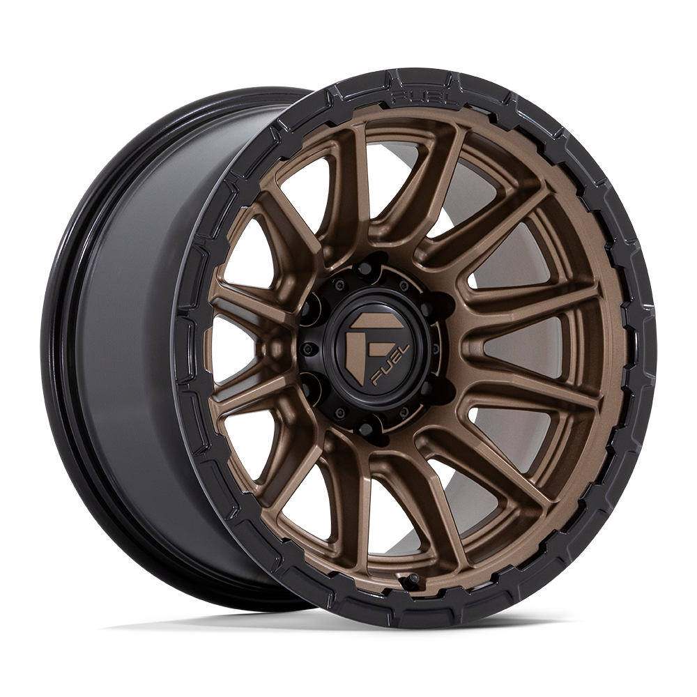FUEL 1PC FC866 PISTON 17x9 -12 5x127 MATTE BRONZE W/ GLOSS BLACK LI