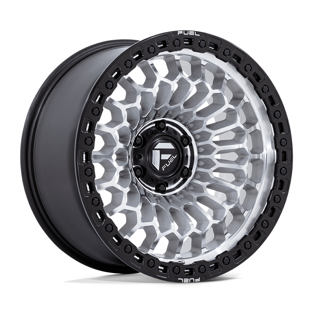 FUEL 1PC FC870 SINISTER 20x10 -18 6x139.7 MACHINED W/ M-BLK LIP