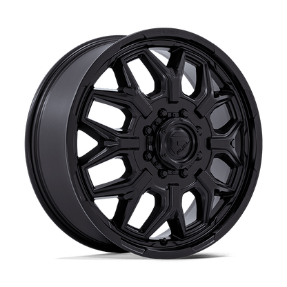 FUEL 1PC D871 FLUX DUALLY 22X8.25 104 8X170 BLACKOUT