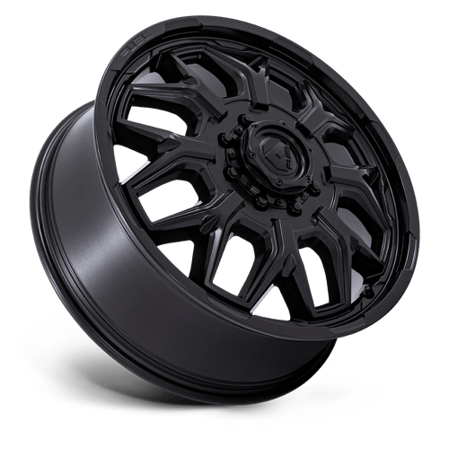 FUEL 1PC D871 FLUX DUALLY 22X8.25 104 8X170 BLACKOUT
