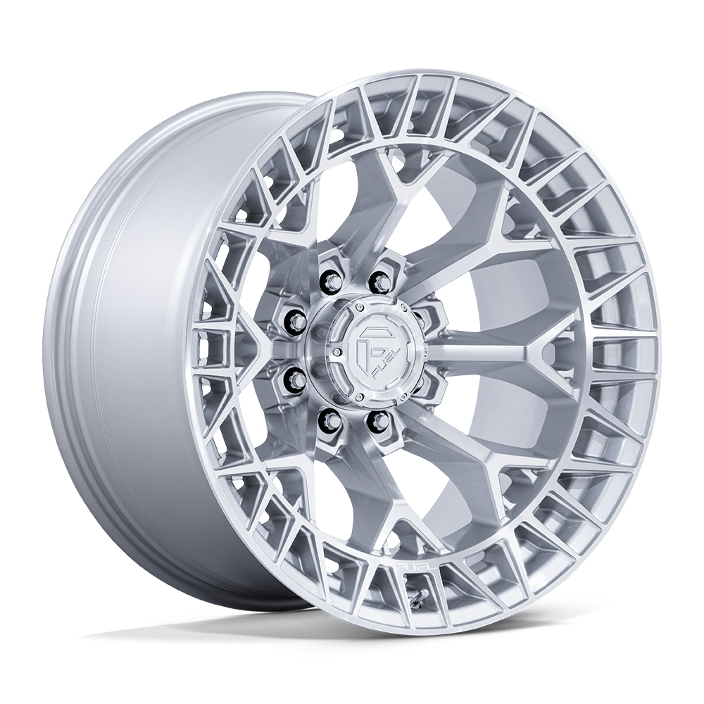 FUEL 1PC FC873 CHARGER 20x9 1 8x165.1 GLOSS SILVER W/ MACHINED FACE