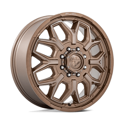 FUEL 1PC D876 FLUX DUALLY 22X8.25 104 8X210 PLATINUM BRONZE