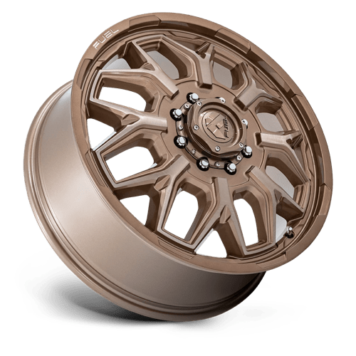 FUEL 1PC D876 FLUX DUALLY 22X8.25 104 8X165.1 PLATINUM BRONZE