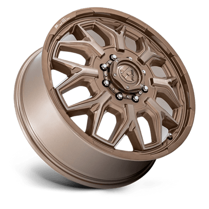 FUEL 1PC D876 FLUX DUALLY 22X8.25 104 8X165.1 PLATINUM BRONZE