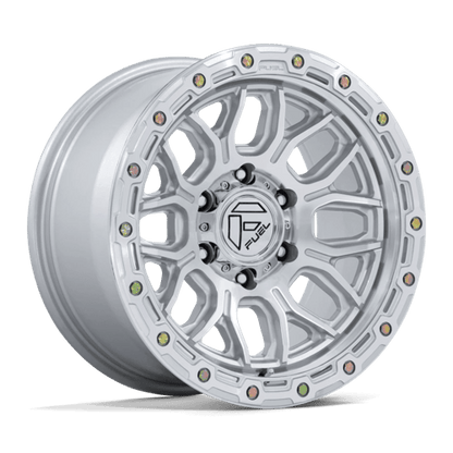 FUEL 1PC FC881 SURGE 18X9 1 6X135 GLOSS SILVER W/ MACHINED FACE