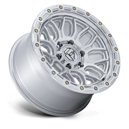 FUEL 1PC FC881 SURGE 20X10 -18 5X127 GLOSS SILVER W/ MACHINED FACE