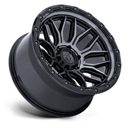 FUEL 1PC FC881 SURGE 17X9 1 6X139.7 GLOSS BLACK MACHINED W/ GTCC
