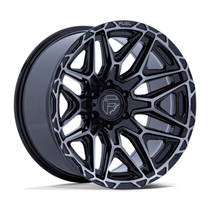 FUEL 1PC FC885 INJECTOR 20X10 -18 6X139.7 GLOSS BLACK MACHINED-FC W/ DDT