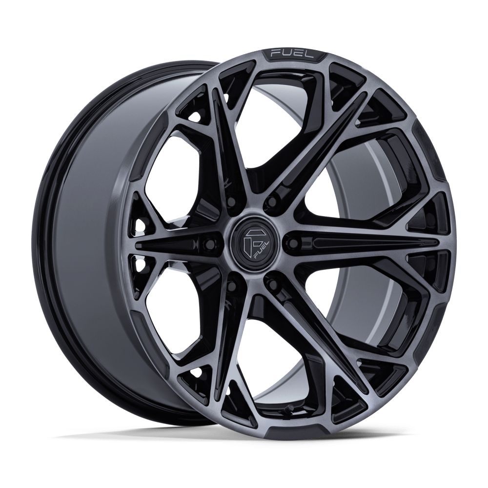 FUEL 1PC FC886 HAMMERHEAD 20X9 1 6X135 GLOSS BLACK DARK TINTED CLEAR