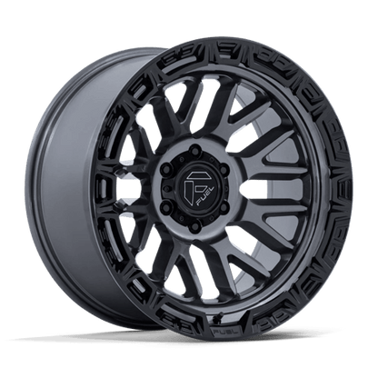 FUEL 1PC FC890 RAIL 17X9 1 6X139.7 GLOSS GUNMETAL W/ G-BLK LIP