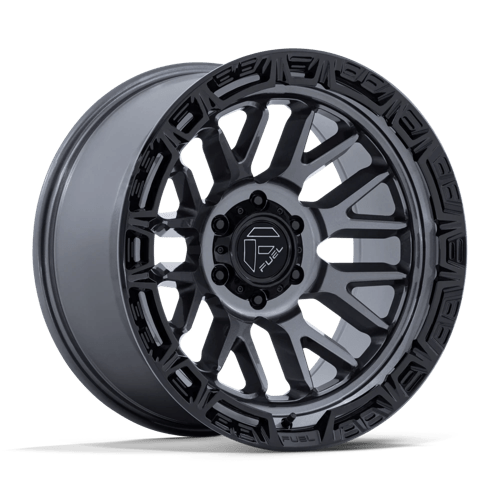 FUEL 1PC FC890 RAIL 20X9 1 6X135 GLOSS GUNMETAL W/ G-BLK LIP