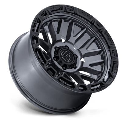 FUEL 1PC FC890 RAIL 20X9 1 6X135 GLOSS GUNMETAL W/ G-BLK LIP