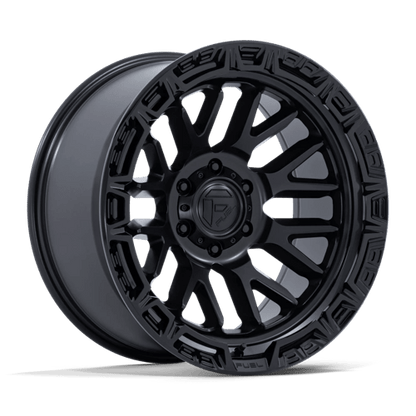 FUEL 1PC FC890 RAIL 20X9 1 5X127 MATTE BLACK W/ GLOSS BLACK LIP