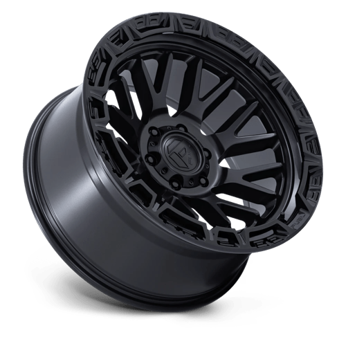 FUEL 1PC FC890 RAIL 20X9 1 6X135 MATTE BLACK W/ GLOSS BLACK LIP