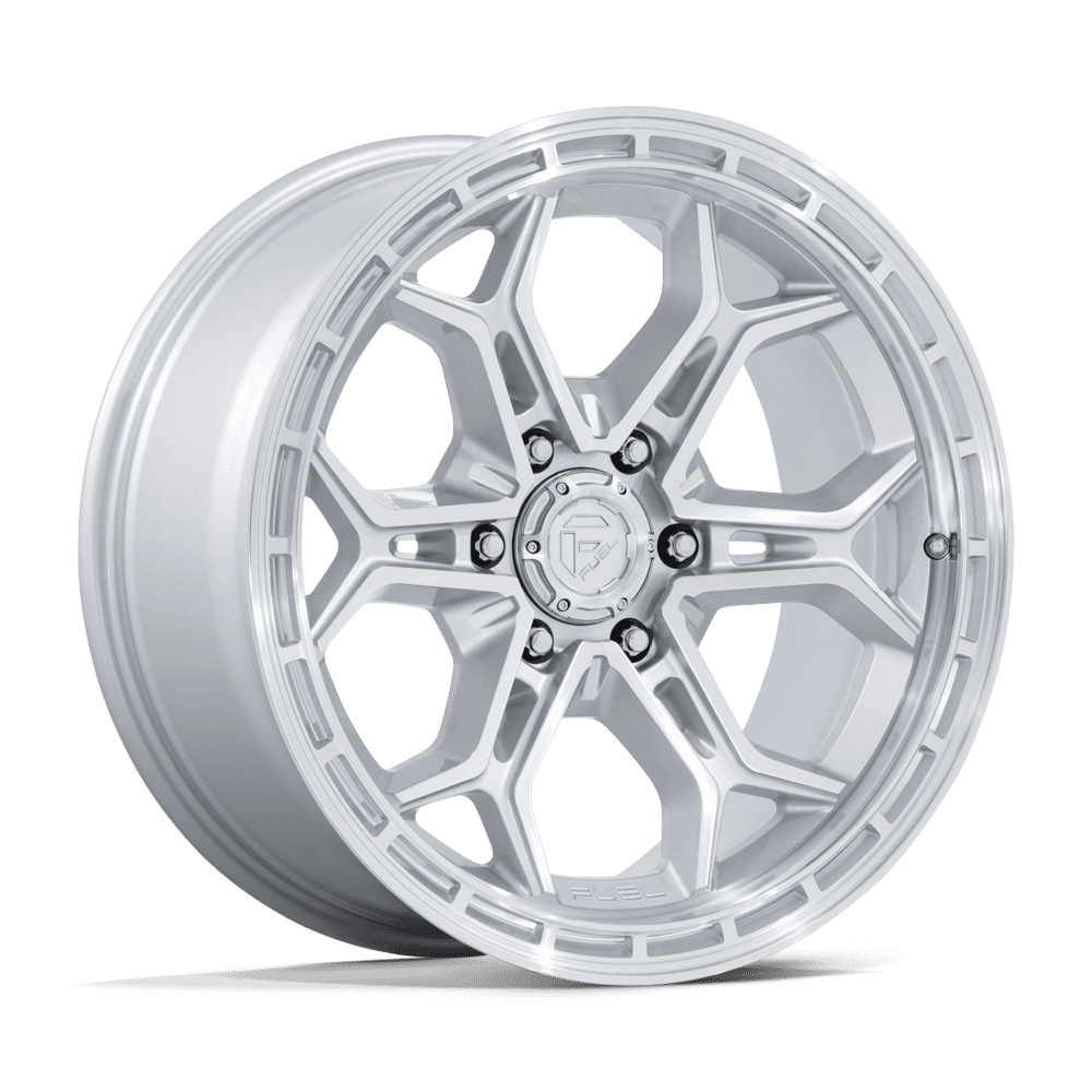 FUEL 1PC FC896 HEATHEN 20X9 20 6X135 GLOSS SILVER W/ MACHINED FACE