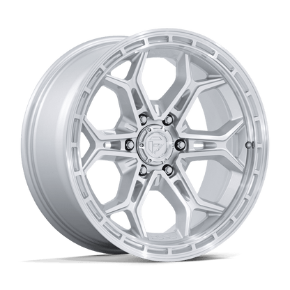 FUEL 1PC FC896 HEATHEN 20X9 20 6X135 GLOSS SILVER W/ MACHINED FACE