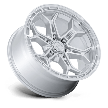 FUEL 1PC FC896 HEATHEN 20X9 20 6X135 GLOSS SILVER W/ MACHINED FACE
