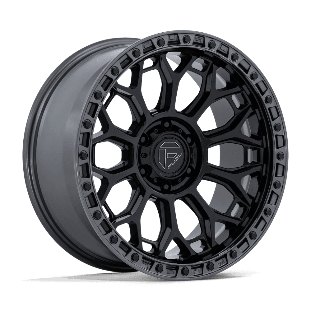 FUEL 1PC FC901 TALON 17X9 1 5X127 GLOSS BLACK W/ GUNMETAL LIP