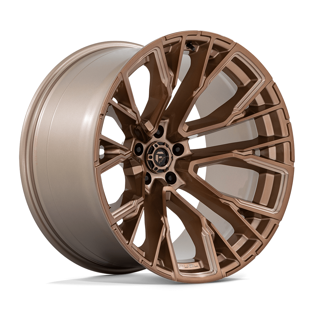 FUEL 1PC D850 REBAR 22X12 -44 5X127 PLATINUM BRONZE MILLED