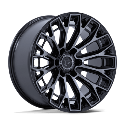 FUEL 1PC FC882 TRAX 17X9 -12 6X139.7 GLOSS BLACK MACHINED FACE DTCC