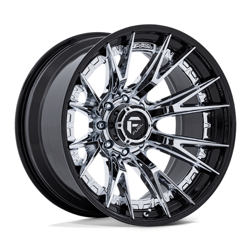 Fuel FC402 CATALYST - 22x12 -44mm 8x165.1 CHROME W/ GLOSS BLACK LIP Wheel | FC402PB22128044N