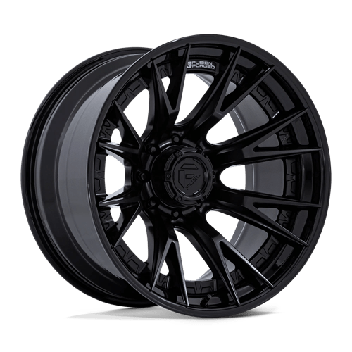 Fuel FC402 CATALYST - 22x10 -18mm 8x170 MATTE BLACK W/ GLOSS BLACK LIP Wheel | FC402MX22108718N