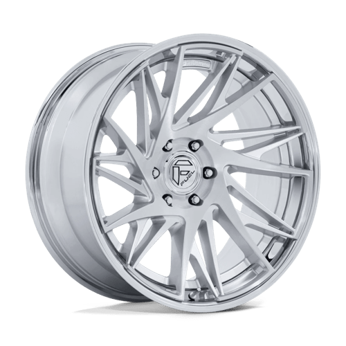 Fuel FC405 DYNAMO - 22x9.5 20mm 6x139.7 GLOSS SILVER BRUSHED W/ CHR-LP Wheel | FC405RP22956820
