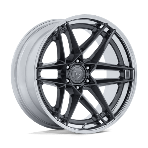 Fuel FC408 FLIGHT - 22x9.5 20mm 6x139.7 GLOSS GUNMETAL W/ CHROME LIP Wheel | FC408AP22956820