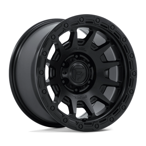 Fuel FC884 FORTRESS - 17x8.5 25mm 6x139.7 MATTE BLACK W/ GLOSS BLACK LIP Wheel | FC884MB17856825