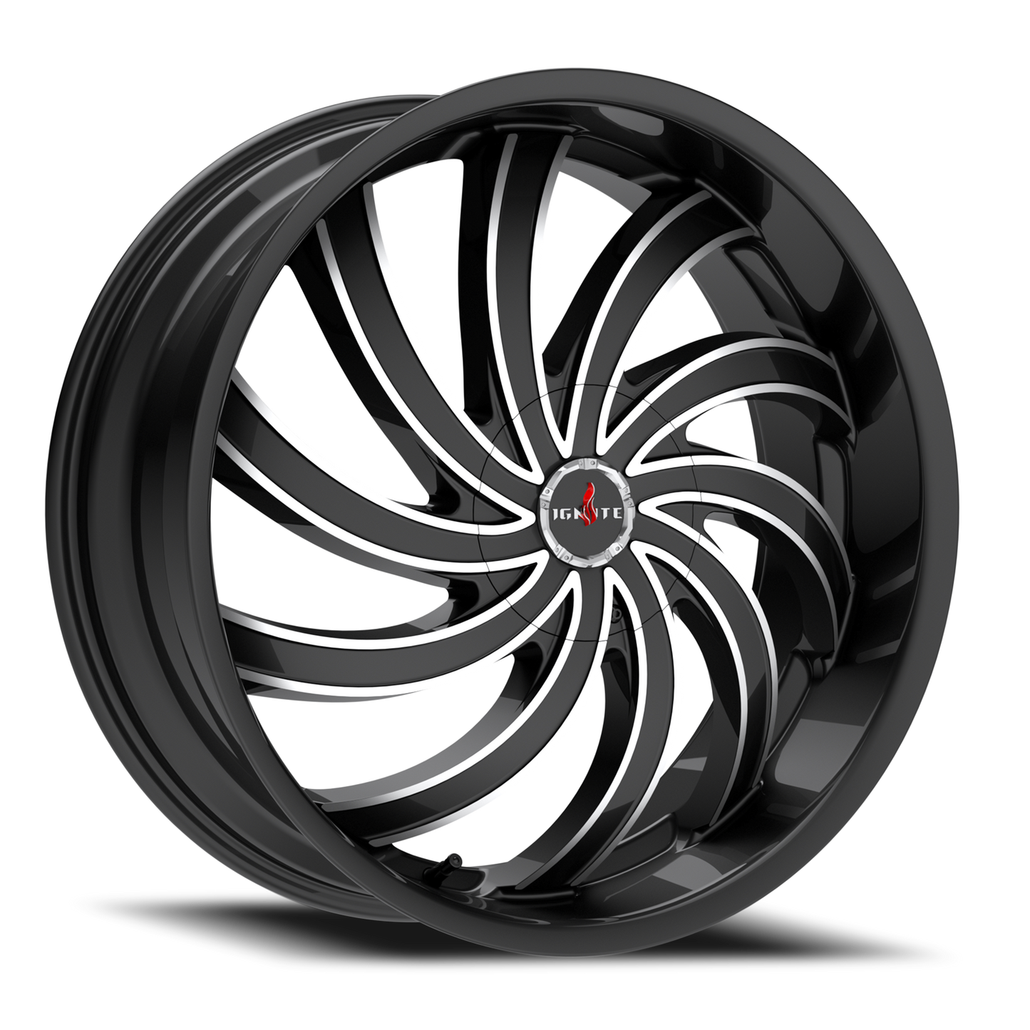 IGNITE G04 FLAME 20X8.5 35MM 5X114.3/5X120 GLOSS BLACK MILLED | G0408550135GBML