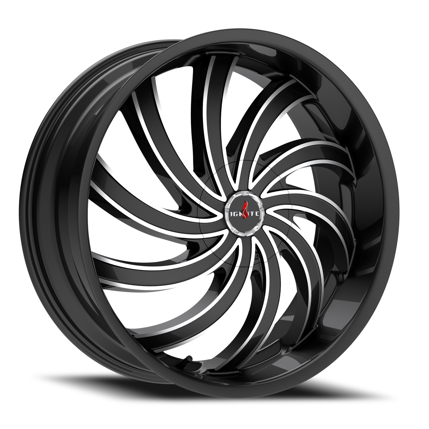 IGNITE G04 FLAME 20X8.5 35MM 5X114.3/5X120 GLOSS BLACK MILLED | G0408550135GBML