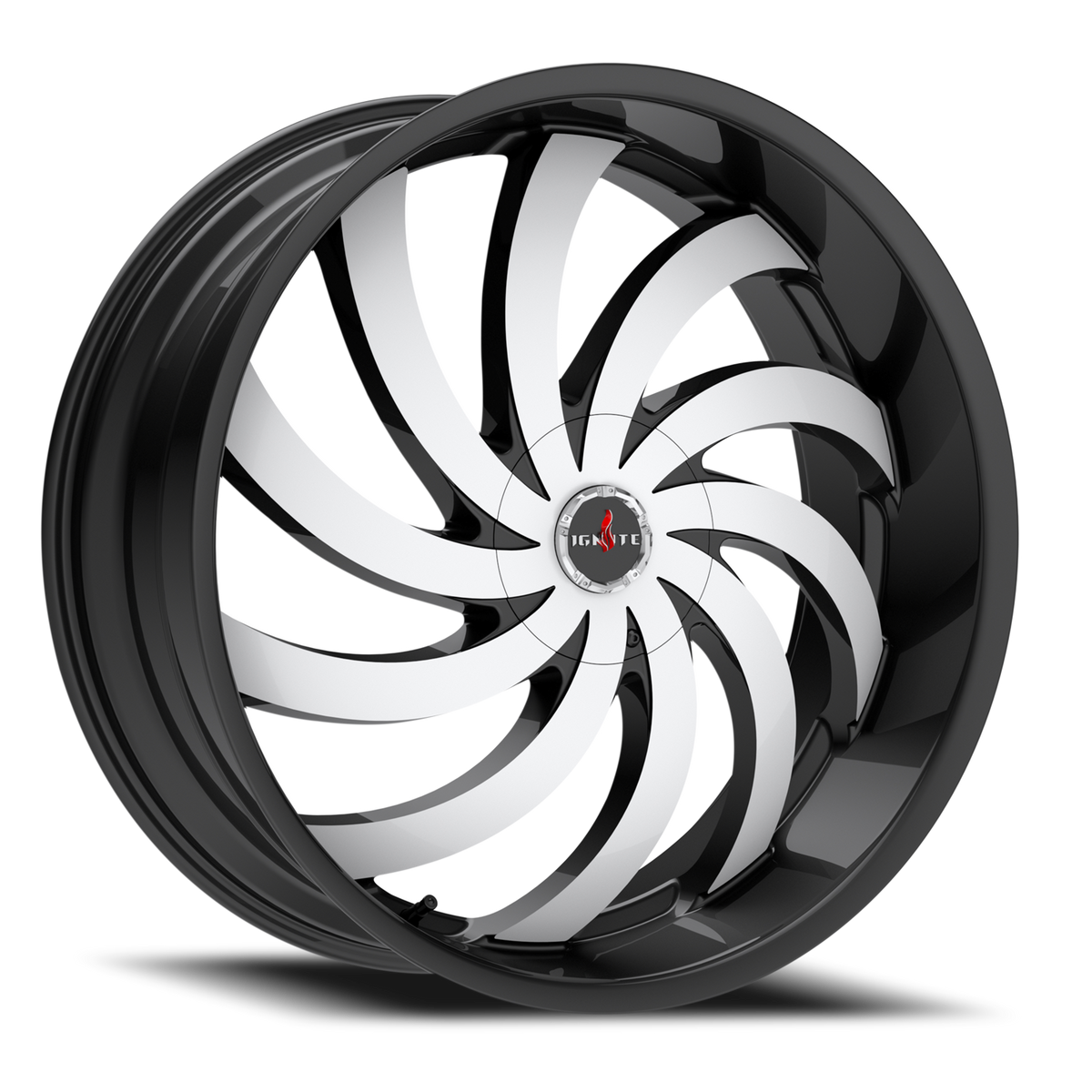 IGNITE G04 FLAME 20X8.5 35MM 5X114.3/5X120 GLOSS BLACK MACHINED | G0408550135GBM