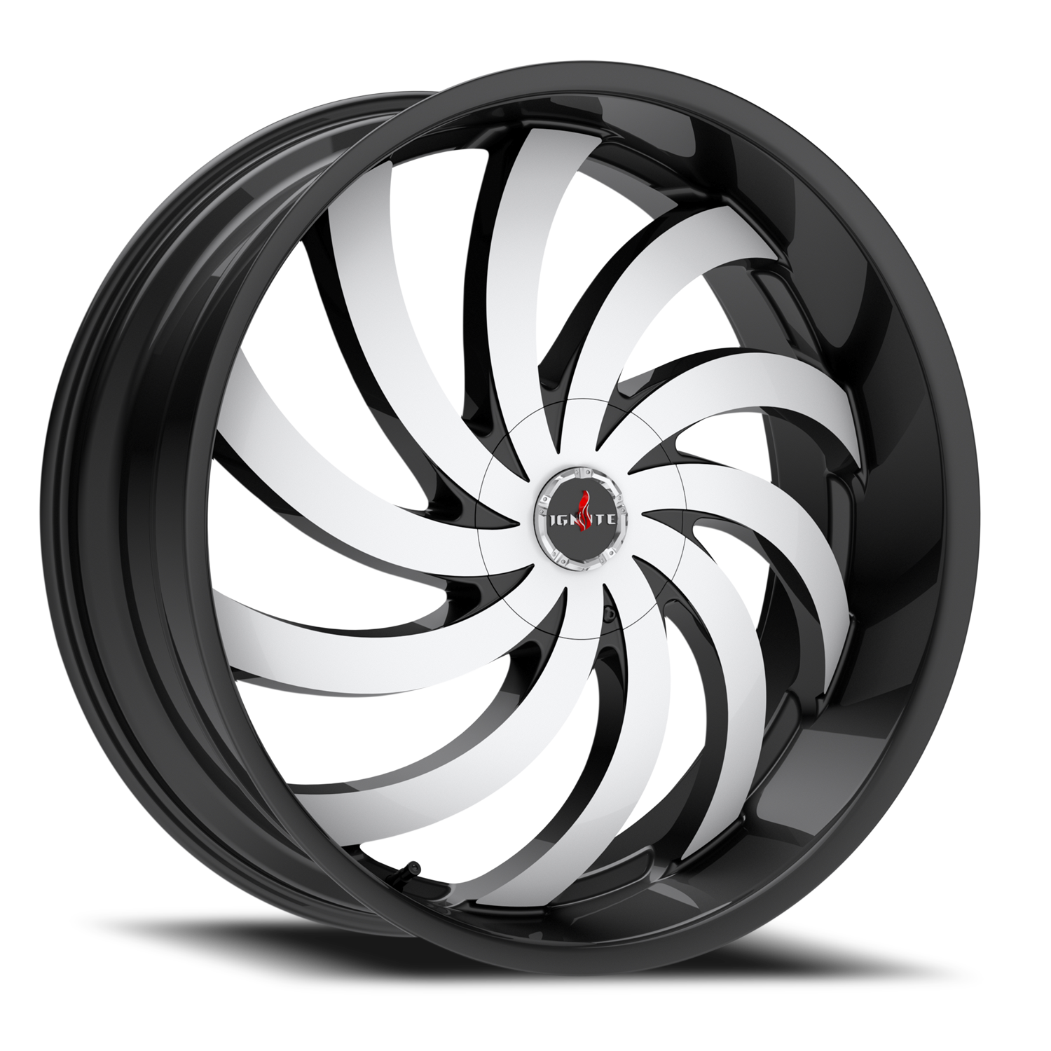 IGNITE G04 FLAME 20X8.5 35MM 5X114.3/5X120 GLOSS BLACK MACHINED | G0408550135GBM