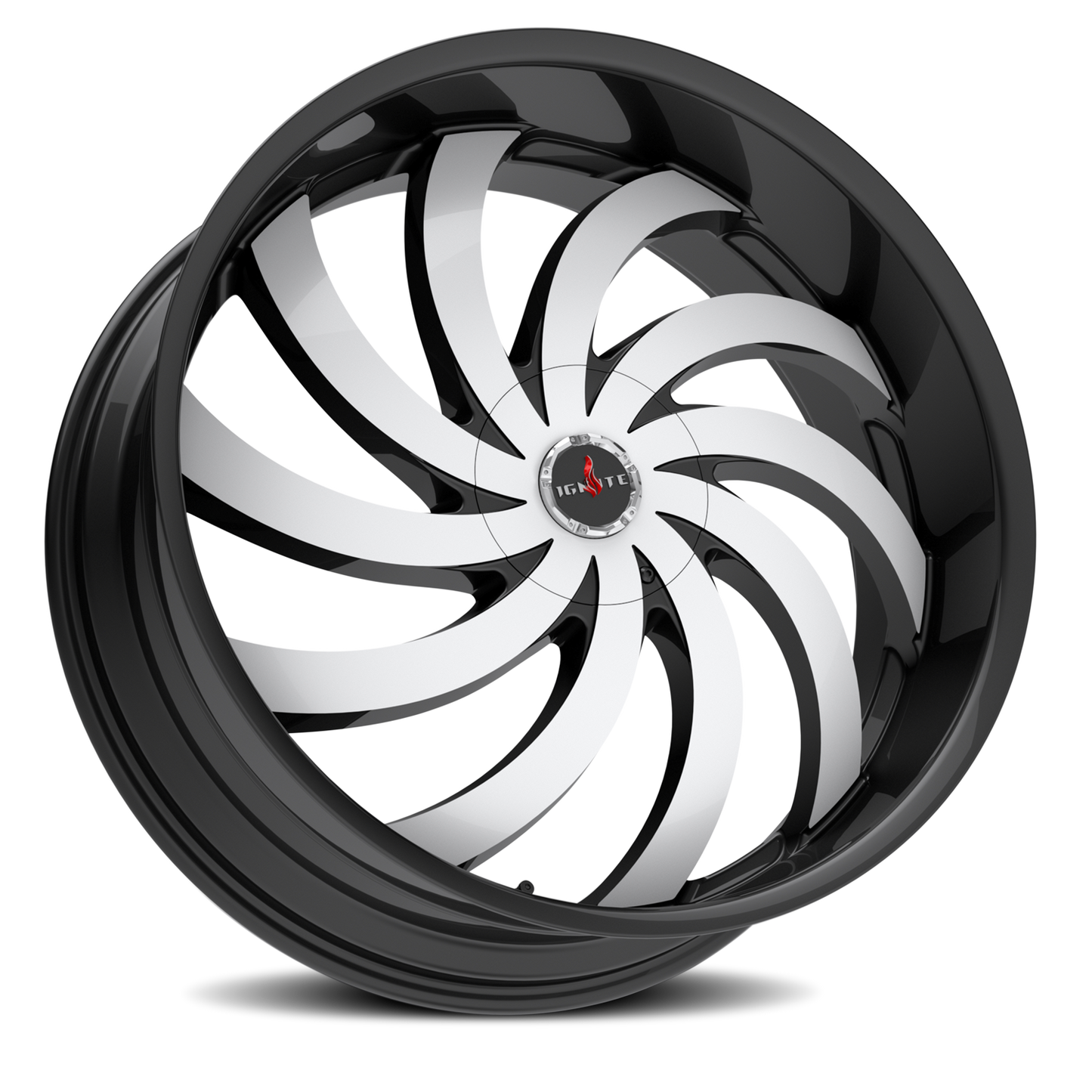 IGNITE G04 FLAME 20X8.5 35MM 5X114.3/5X120 GLOSS BLACK MACHINED | G0408550135GBM