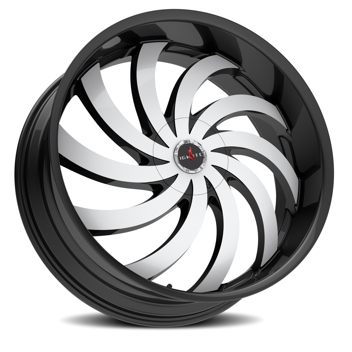 IGNITE G04 FLAME 20X8.5 35MM 5X114.3/5X120 GLOSS BLACK MACHINED | G0408550135GBM