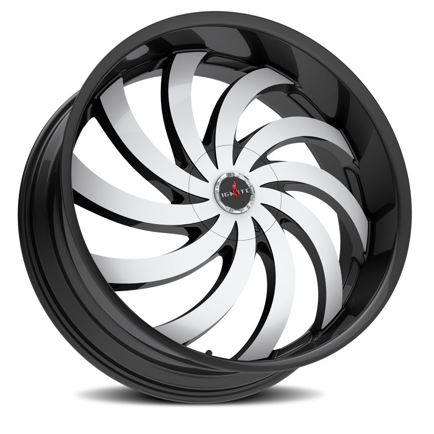IGNITE G04 FLAME 22X9.5 15MM 5X115/5X120 GLOSS BLACK MACHINED | G0429551615GBM