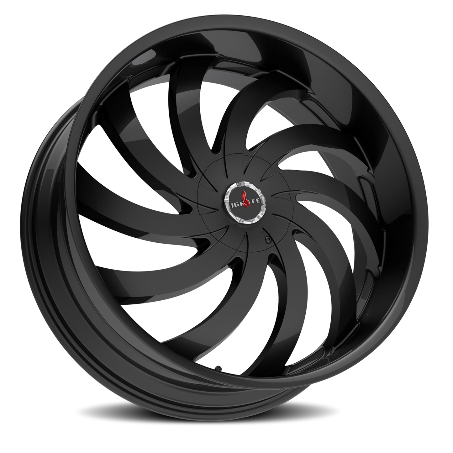 IGNITE G04 FLAME 20X8.5 35MM 5X114.3/5X120 ALL GLOSS BLACK | G0408550135GB